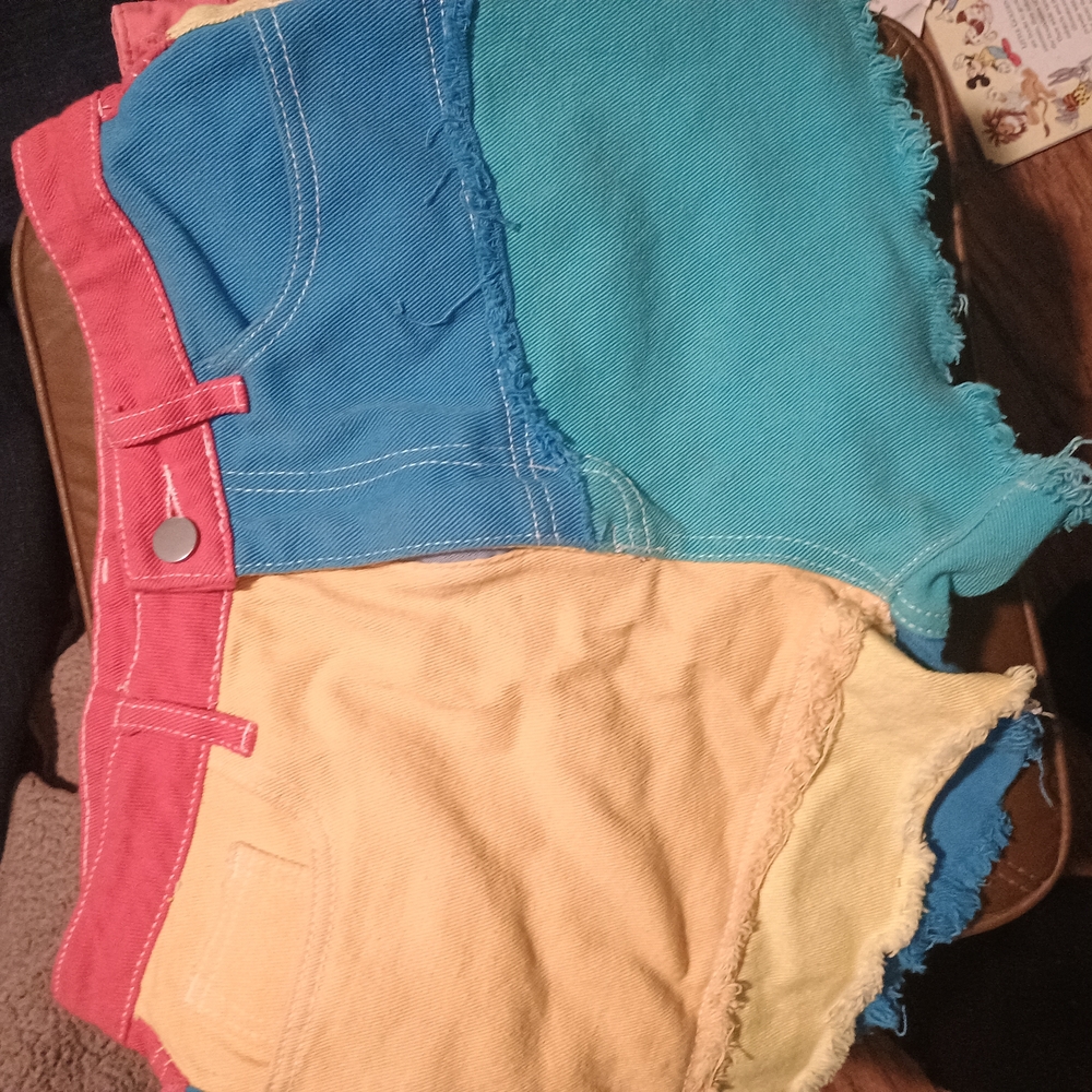 Colorful Kids Patchwork Shorts